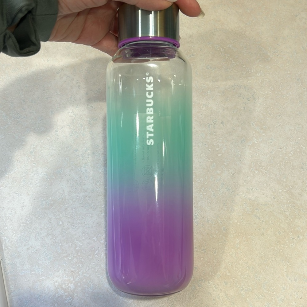 COPY - Starbucks glass water bottle